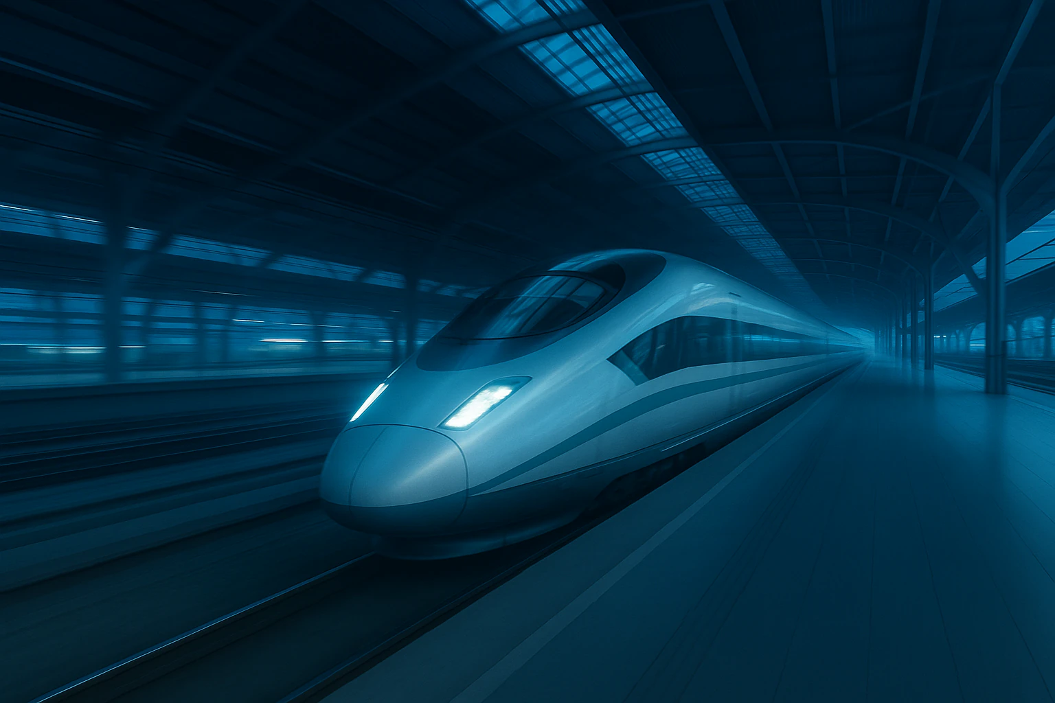 Wall screen 3: a high-speed train